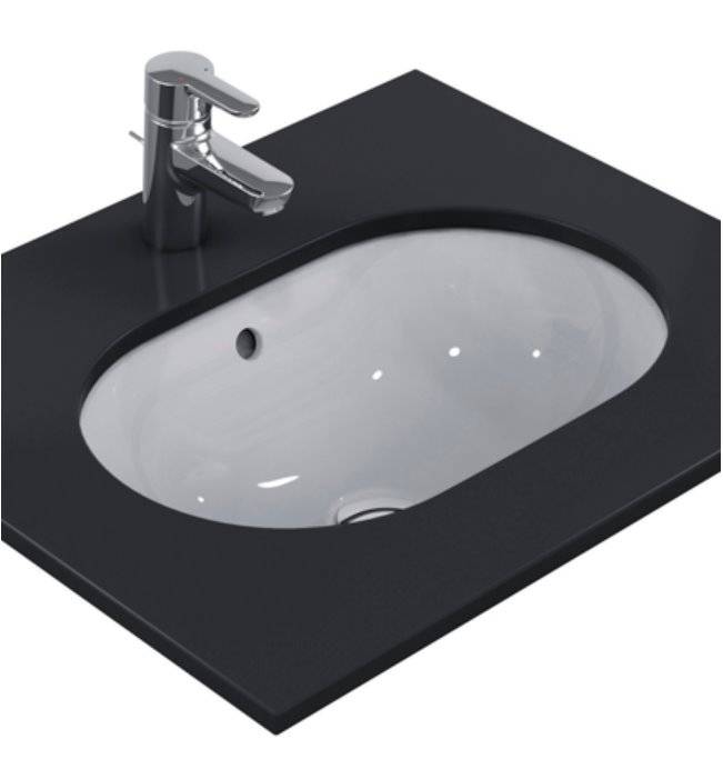 Lavelli Cucina Ceramica Ideal Standard.Lavabo Sottopiano Ovale 48 Connect Ideal Standard E504601 Acquisti